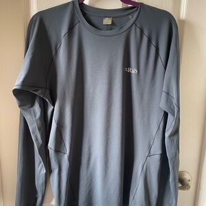 Rab Equipment Gray Long Sleeve Tee Casual Style Men's Force LS Tee